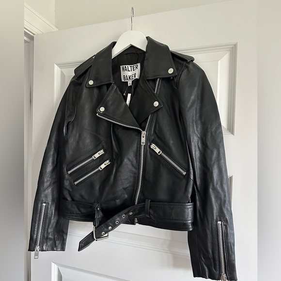 Walter Baker Allison Jacket, Black - Leather - Picture 3 of 6